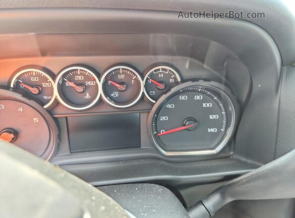 1GC1YNEY5NF201924 2022 CHEVROLET SILVERADO White Instrument cluster view