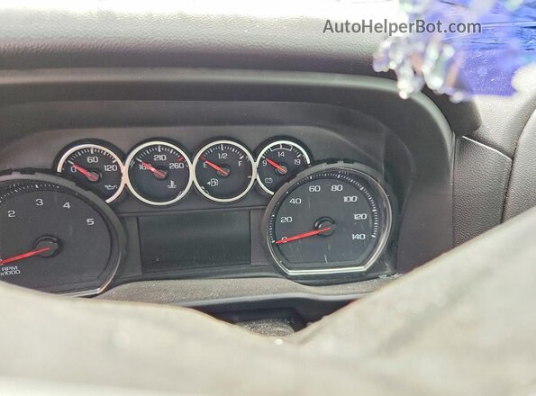 1GC1YNEY6PF226284 2023 CHEVROLET SILVERADO White Vista del cuadro de instrumentos