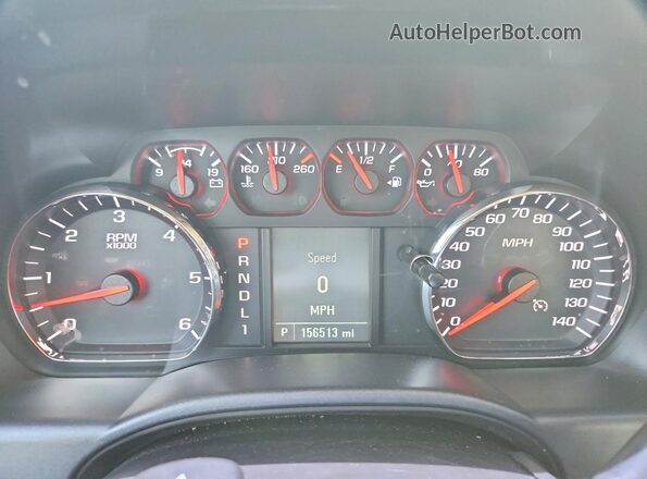 1GC2CUEG1HZ349897 2017 CHEVROLET SILVERADO Белый Вид щитка приборов