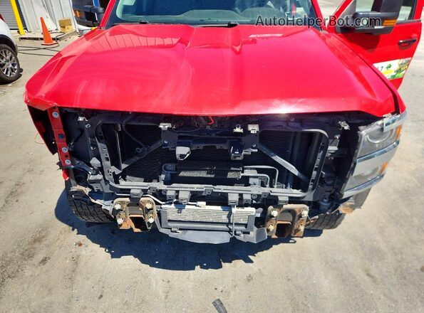 1GC2KUEG7GZ343023 2016 CHEVROLET SILVERADO Red უკანა სალონის ხედი