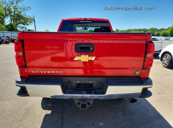 1GC2KUEG7GZ343023 2016 CHEVROLET SILVERADO Red უკანა ხედი
