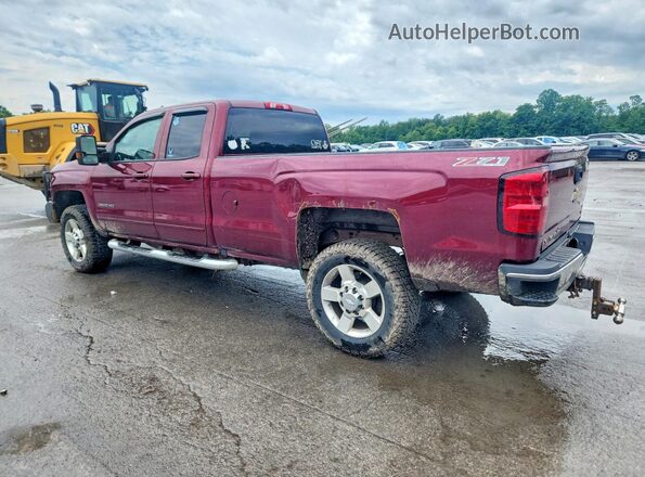 1GC2KVEG0HZ322523 2017 CHEVROLET SILVERADO Maroon Trasero izquierdo