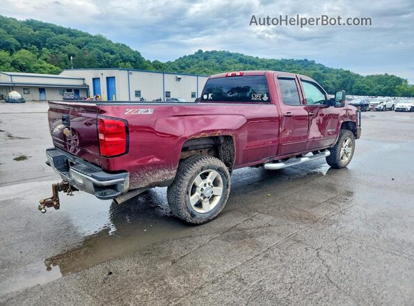 1GC2KVEG0HZ322523 2017 CHEVROLET SILVERADO Maroon Trasero derecho
