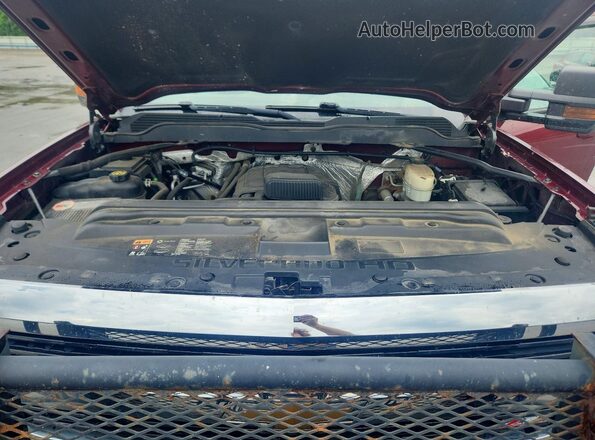 1GC2KVEG0HZ322523 2017 CHEVROLET SILVERADO Maroon Vista interior trasera