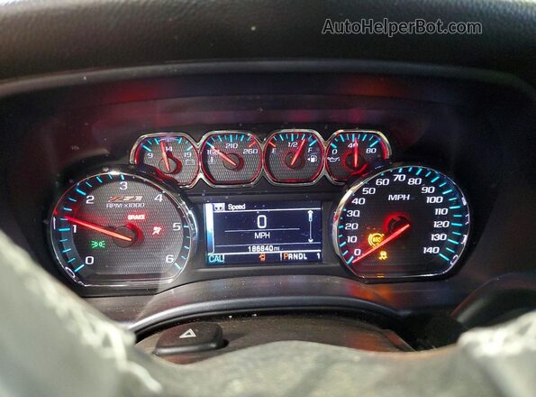 1GC2KVEG2HZ276578 2017 CHEVROLET SILVERADO Blue Vista del cuadro de instrumentos