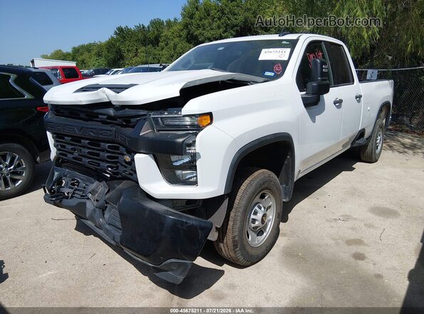 1GC2WLE77MF210239 2021 CHEVROLET SILVERADO White Передня ліва чверть