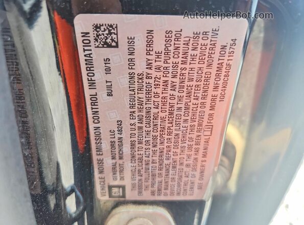 1GC4K0C84GF115754 2016 CHEVROLET SILVERADO Black Engine compartment view