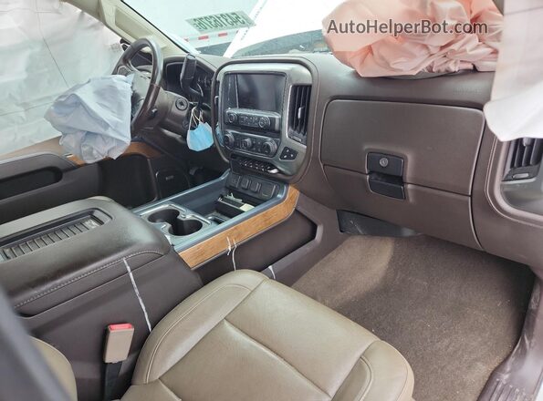 1GC4K0EY8JF177338 2018 CHEVROLET SILVERADO Белый Вид панели приборов