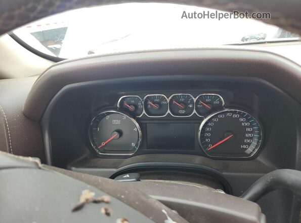 1GC4K0EY8JF177338 2018 CHEVROLET SILVERADO Белый Вид щитка приборов
