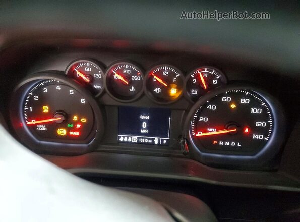 1GC4KME79SF366290 2025 CHEVROLET SILVERADO White Widok zestawu wskaźników