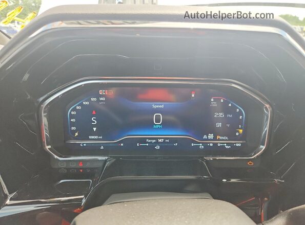 1GC4KREY5SF270064 2025 CHEVROLET SILVERADO White Instrument cluster view