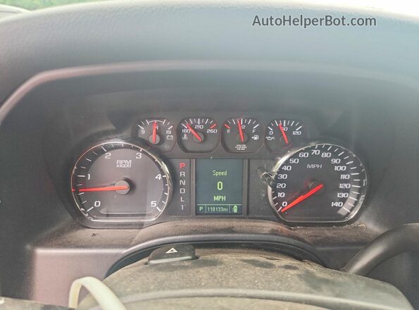 1GC4KVCY6KF173337 2019 CHEVROLET SILVERADO Black Instrument cluster view