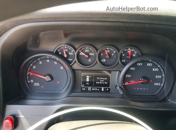 1GC4YLE73LF148968 2020 CHEVROLET SILVERADO White Instrument cluster view