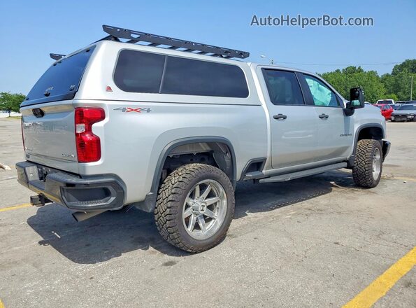 1GC4YME70PF102414 2023 CHEVROLET SILVERADO Серебряный Задняя правая четверть