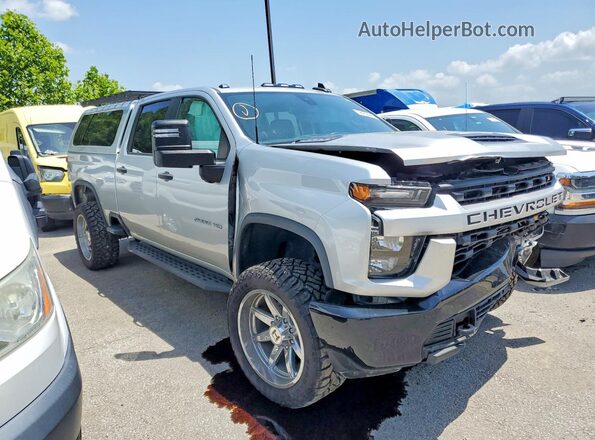 1GC4YME70PF102414 2023 CHEVROLET SILVERADO Серебряный Передняя правая четверть