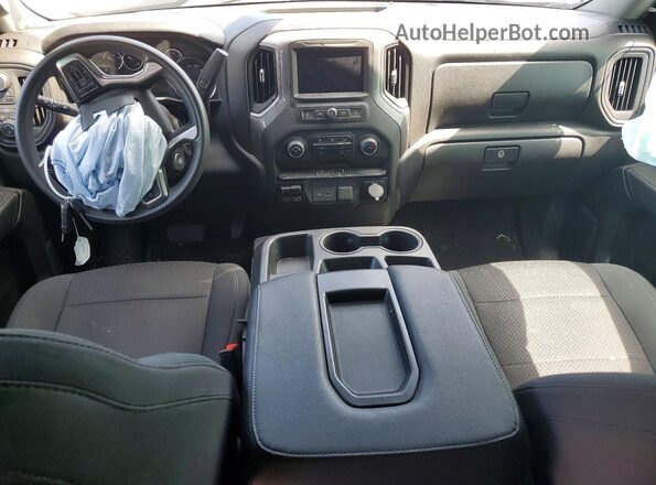 1GC4YME70PF102414 2023 CHEVROLET SILVERADO Серебряный Вид панели приборов