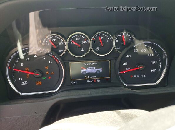 1GC4YME70PF102414 2023 CHEVROLET SILVERADO Серебряный Вид щитка приборов
