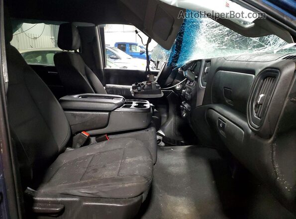 1GC4YME72NF103738 2022 CHEVROLET SILVERADO Blue Widok wnętrza z przodu