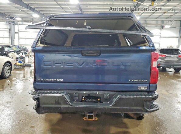 1GC4YME72NF103738 2022 CHEVROLET SILVERADO Blue Widok z tyłu
