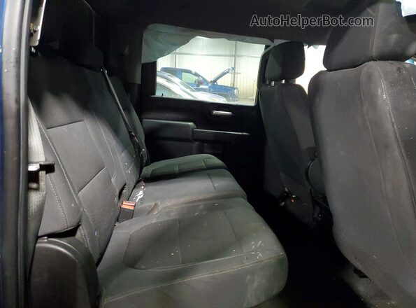 1GC4YME72NF103738 2022 CHEVROLET SILVERADO Blue Widok tylnych siedzeń