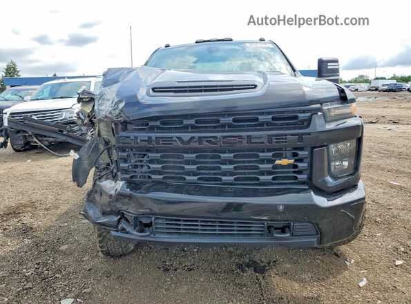 1GC4YME77NF132216 2022 CHEVROLET SILVERADO Black Front view