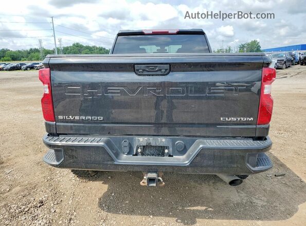 1GC4YME77NF132216 2022 CHEVROLET SILVERADO Black Rear view