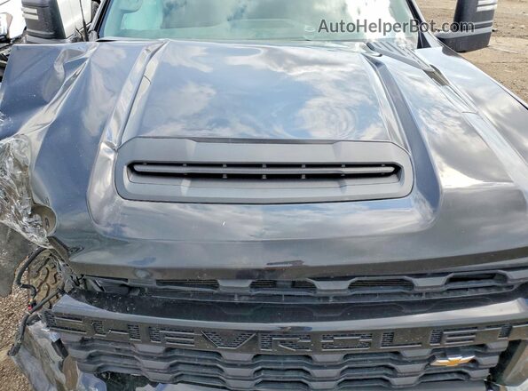 1GC4YME77NF132216 2022 CHEVROLET SILVERADO Black Rear interior view