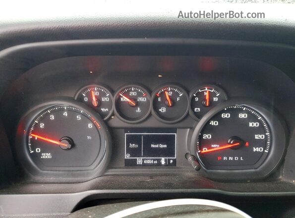 1GC4YME77NF230369 2022 CHEVROLET SILVERADO Gray Vista del cuadro de instrumentos