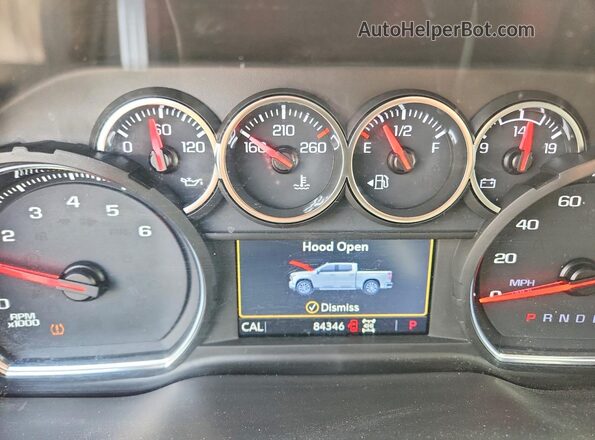 1GC4YNE70MF217063 2021 CHEVROLET SILVERADO White Widok zestawu wskaźników