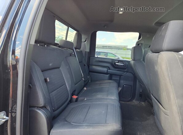 1GC4YNE73NF270003 2022 CHEVROLET SILVERADO Black Rear seats view