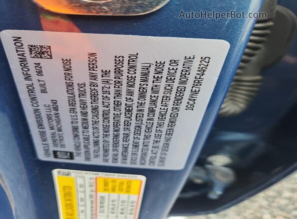 1GC4YNE76RF446225 2024 CHEVROLET SILVERADO Blue ძრავის განყოფილების ხედი