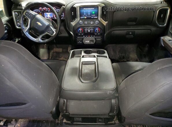1GC4YNE79MF282591 2021 CHEVROLET SILVERADO Blue Dashboard view