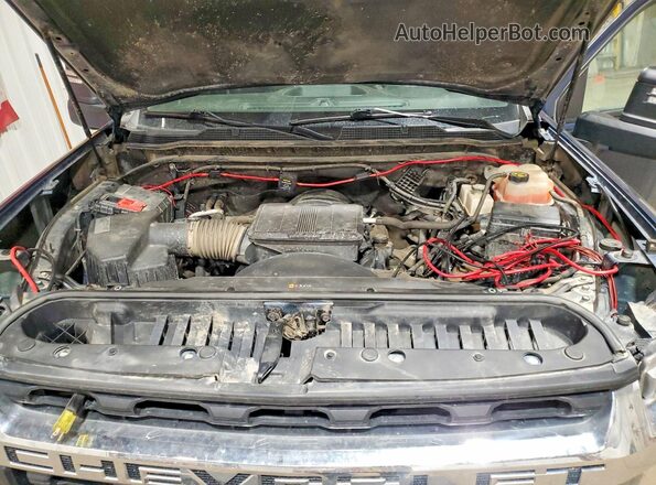 1GC4YNE79MF282591 2021 CHEVROLET SILVERADO Blue Rear interior view