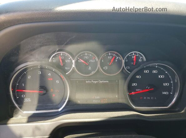 1GC4YNEY6PF178427 2023 CHEVROLET SILVERADO White Instrument cluster view