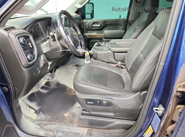 1GC4YNEY9NF216133 2022 CHEVROLET SILVERADO Blue Widok wnętrza z przodu