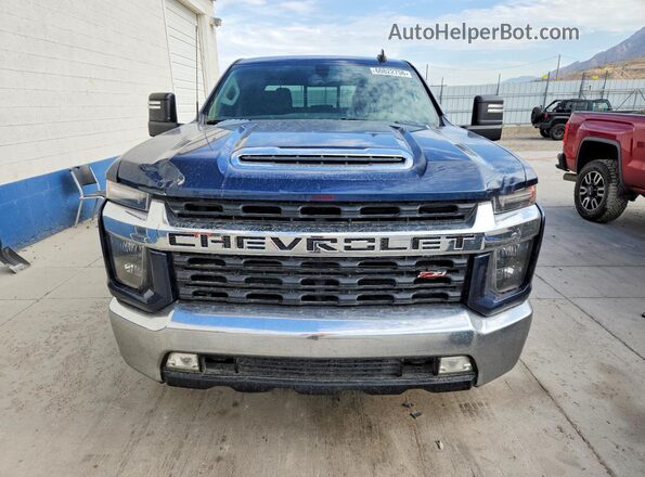 1GC4YNEY9NF216133 2022 CHEVROLET SILVERADO Blue Widok z przodu