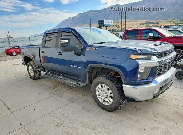 1GC4YNEY9NF216133 2022 CHEVROLET SILVERADO Blue Przód prawy