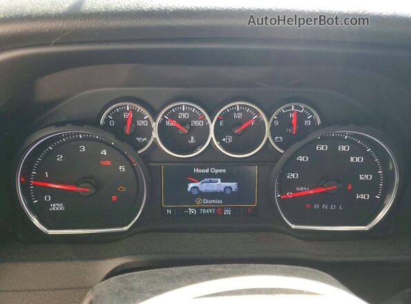 1GC4YNEY9PF180902 2023 CHEVROLET SILVERADO Белый Вид щитка приборов