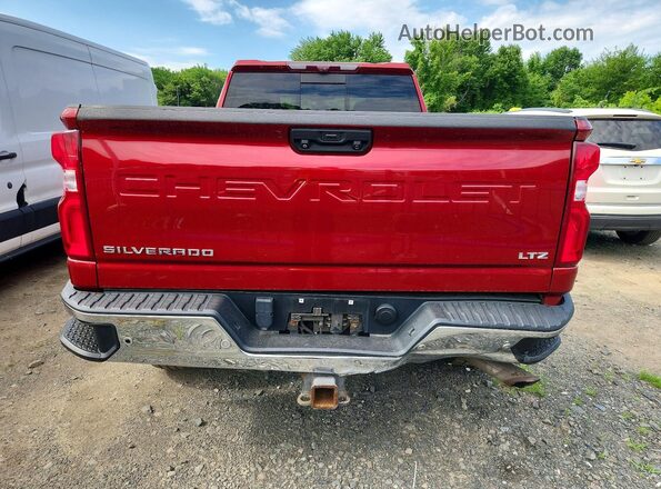 1GC4YPE71LF135093 2020 CHEVROLET SILVERADO Красный Вид сзади
