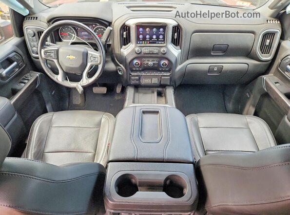 1GC4YPE71LF135093 2020 CHEVROLET SILVERADO Красный Вид панели приборов