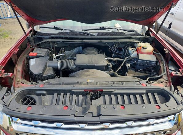 1GC4YPE71LF135093 2020 CHEVROLET SILVERADO Красный Вид задней части салона