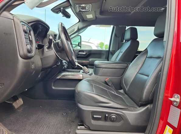 1GC4YPE71LF135093 2020 CHEVROLET SILVERADO Красный Вид салона спереди