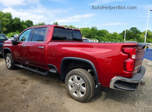 1GC4YPE71LF135093 2020 CHEVROLET SILVERADO Красный Задняя левая четверть