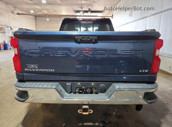 1GC4YPEY0LF143324 2020 CHEVROLET SILVERADO Blue უკანა ხედი