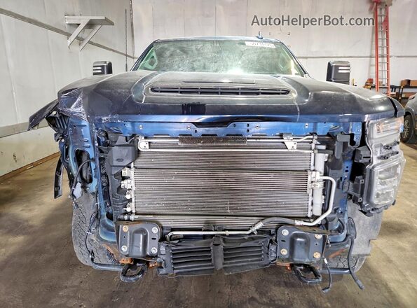 1GC4YPEY0LF143324 2020 CHEVROLET SILVERADO Blue წინა ხედი