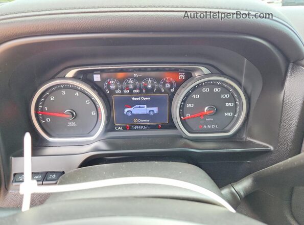 1GC4YRE7XLF135735 2020 CHEVROLET SILVERADO Red Սարքավորումների վահանակի տեսք