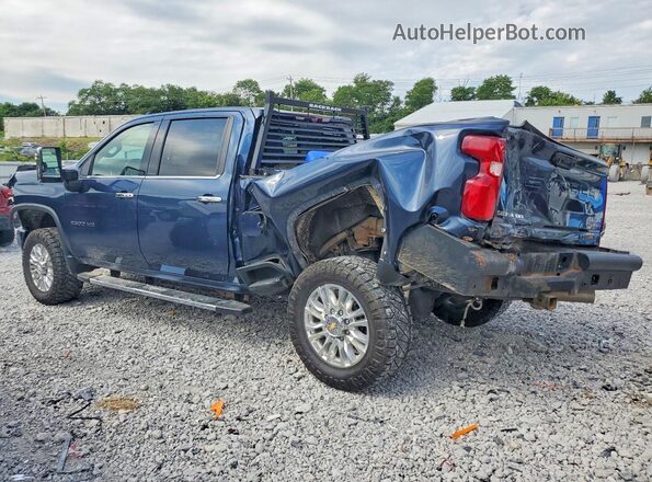 1GC4YREY1MF244109 2021 CHEVROLET SILVERADO Blue Rear left