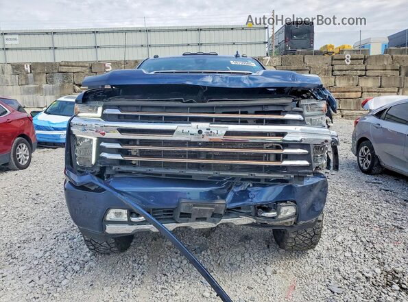 1GC4YREY1MF244109 2021 CHEVROLET SILVERADO Blue Front view