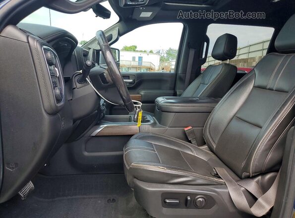1GC4YREY1MF244109 2021 CHEVROLET SILVERADO Blue Front interior view