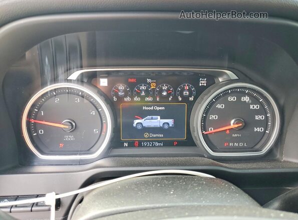 1GC4YREY1MF244109 2021 CHEVROLET SILVERADO Blue Instrument cluster view